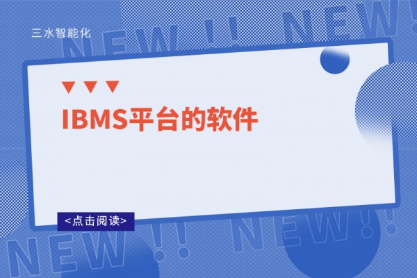 IBMS平台的软件